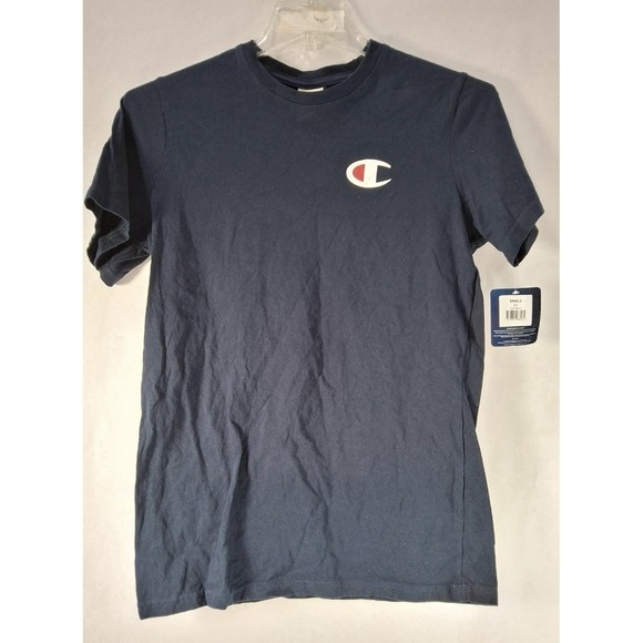 Champion Other - NWT Champion Reverse Weave Blue S Crew Neck T Shirt Navy Blue Embroidered Logo